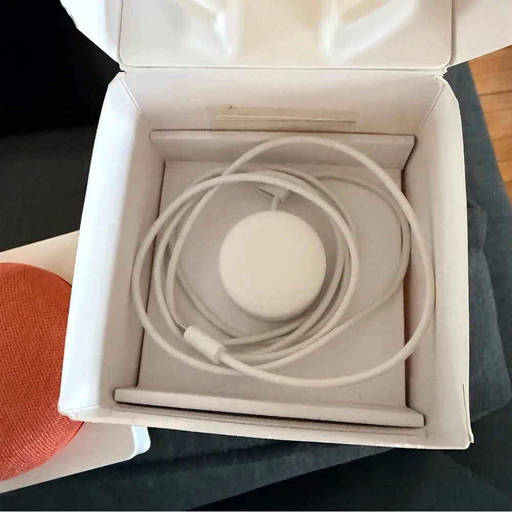 Google Home Mini Coral Voice Speaker fabric top